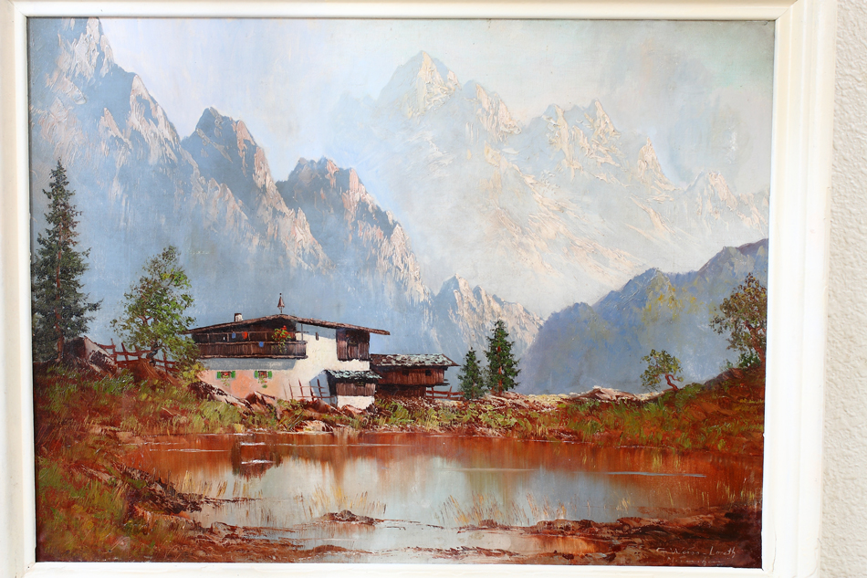 The Bavarian Alps / Oil Painting