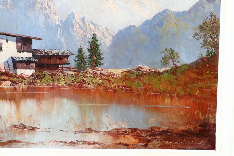 The Bavarian Alps / Oil Painting