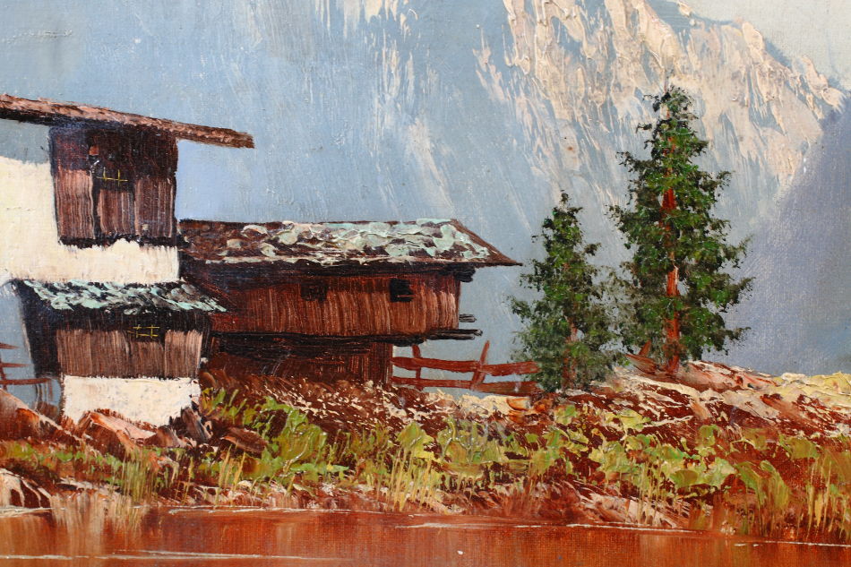 The Bavarian Alps / Oil Painting