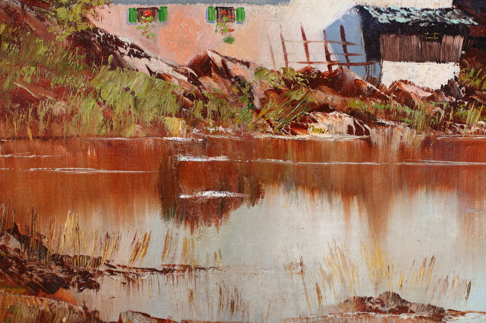 The Bavarian Alps / Oil Painting