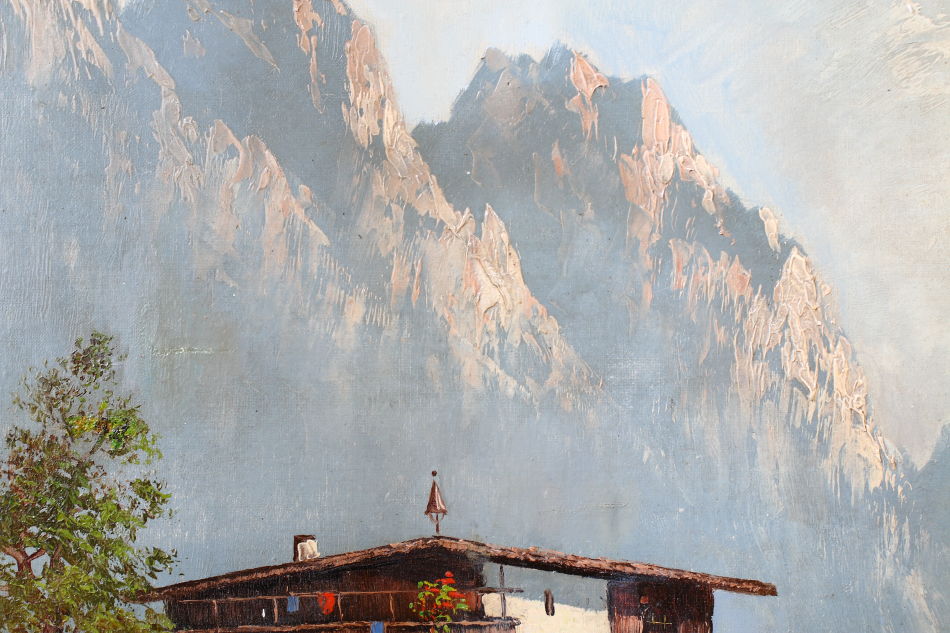 The Bavarian Alps / Oil Painting