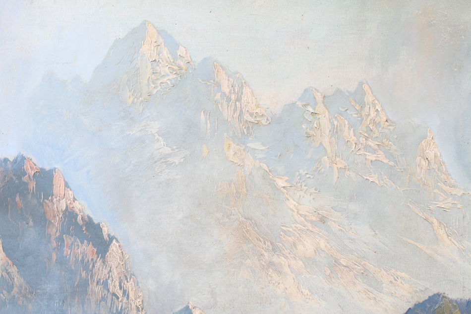The Bavarian Alps / Oil Painting