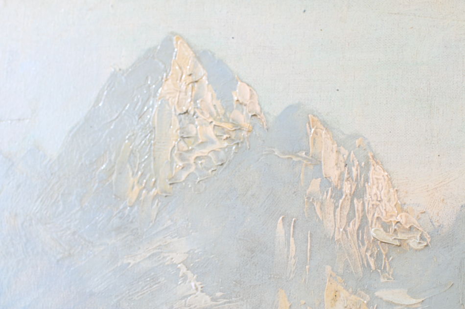 The Bavarian Alps / Oil Painting
