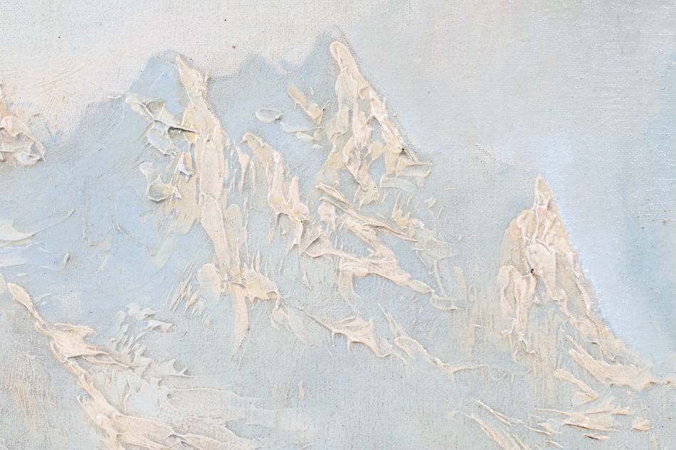 The Bavarian Alps / Oil Painting