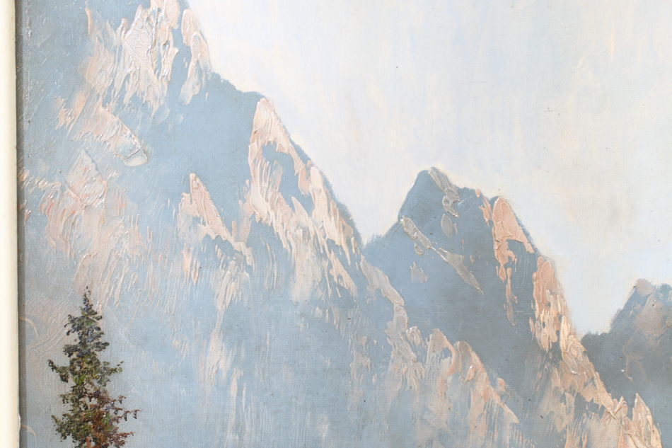 The Bavarian Alps / Oil Painting