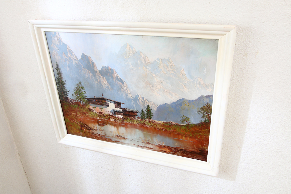 The Bavarian Alps / Oil Painting