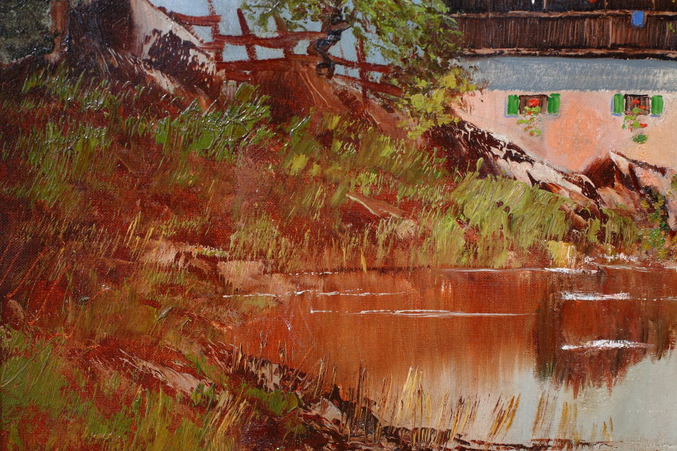 The Bavarian Alps / Oil Painting