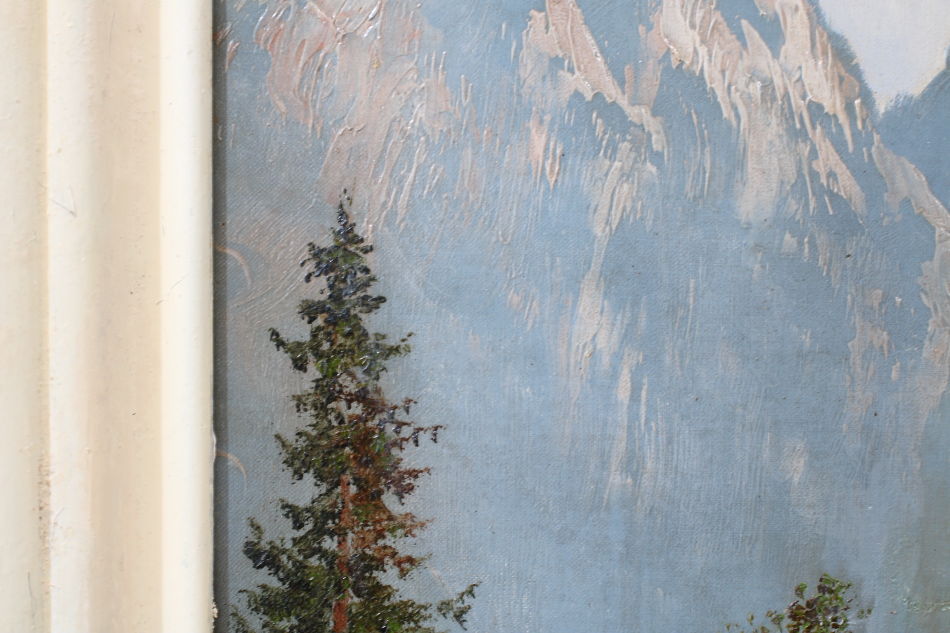 The Bavarian Alps / Oil Painting