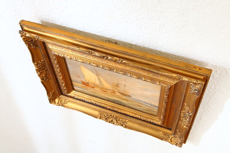 Shipping off Ramsgate / Oil Painting