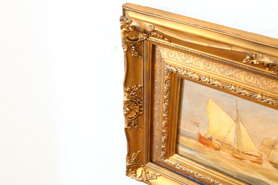 Shipping off Ramsgate / Oil Painting