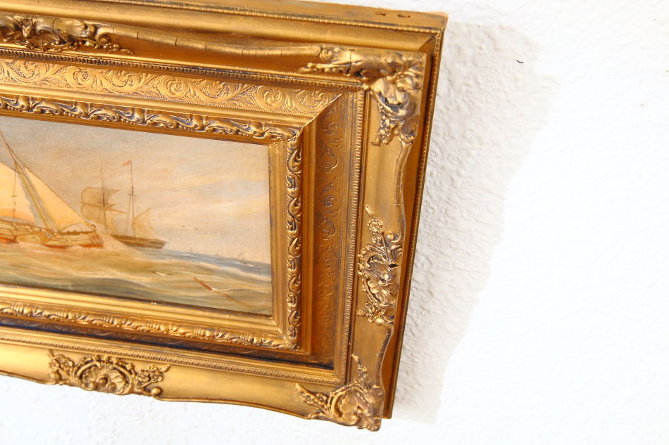 Shipping off Ramsgate / Oil Painting