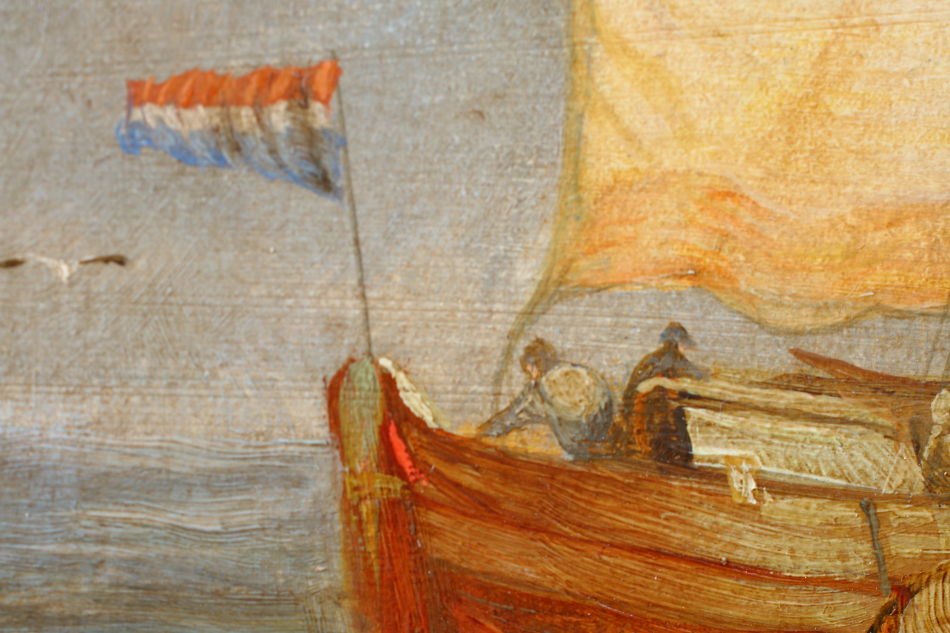 Shipping off Ramsgate / Oil Painting