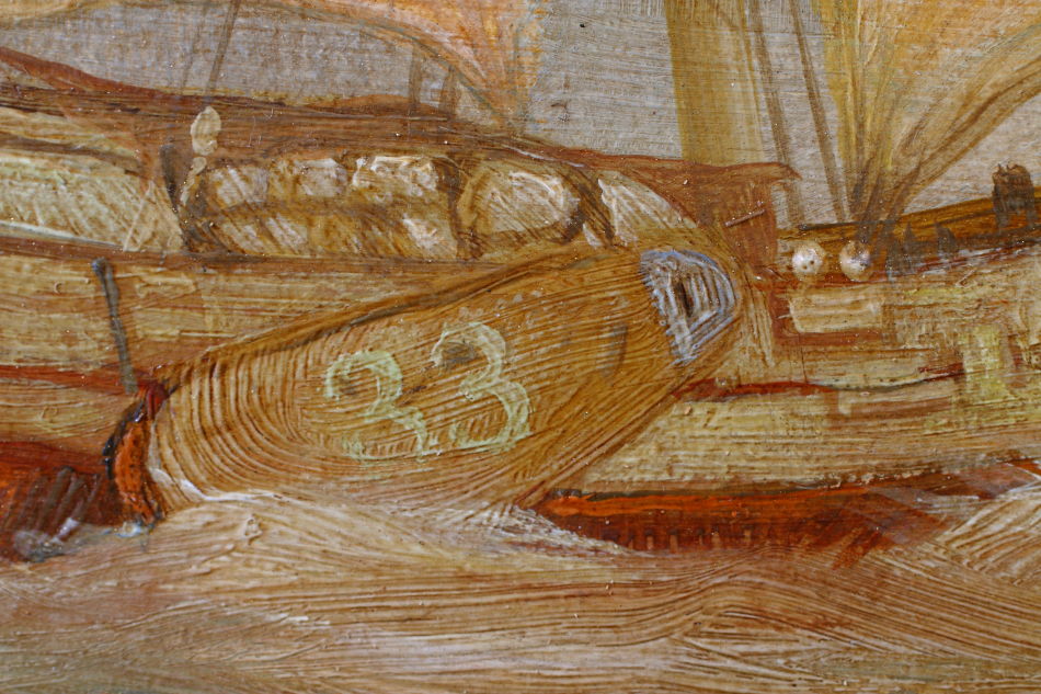 Shipping off Ramsgate / Oil Painting