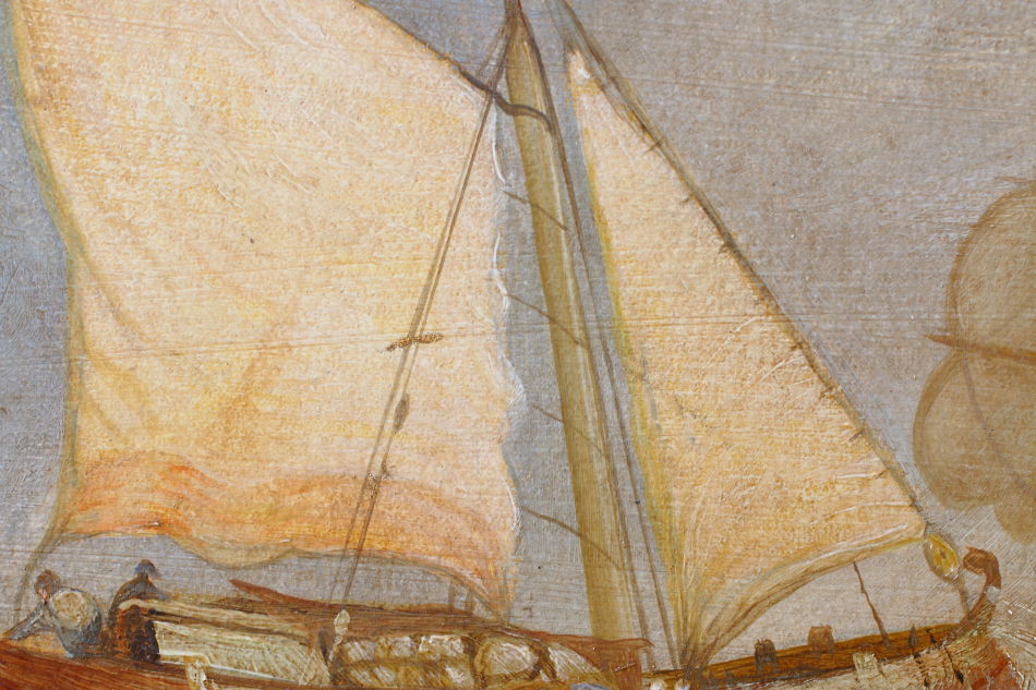 Shipping off Ramsgate / Oil Painting