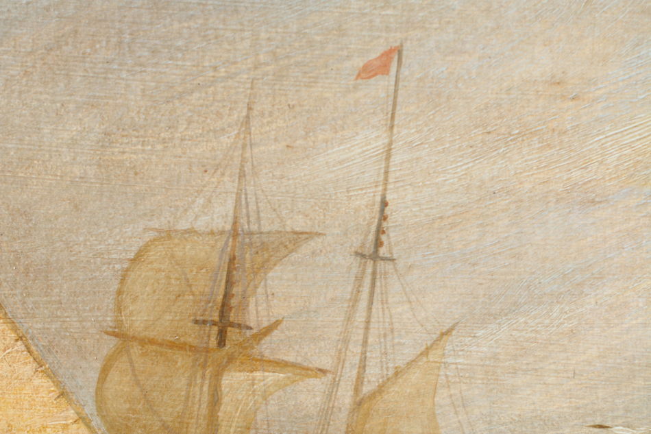 Shipping off Ramsgate / Oil Painting