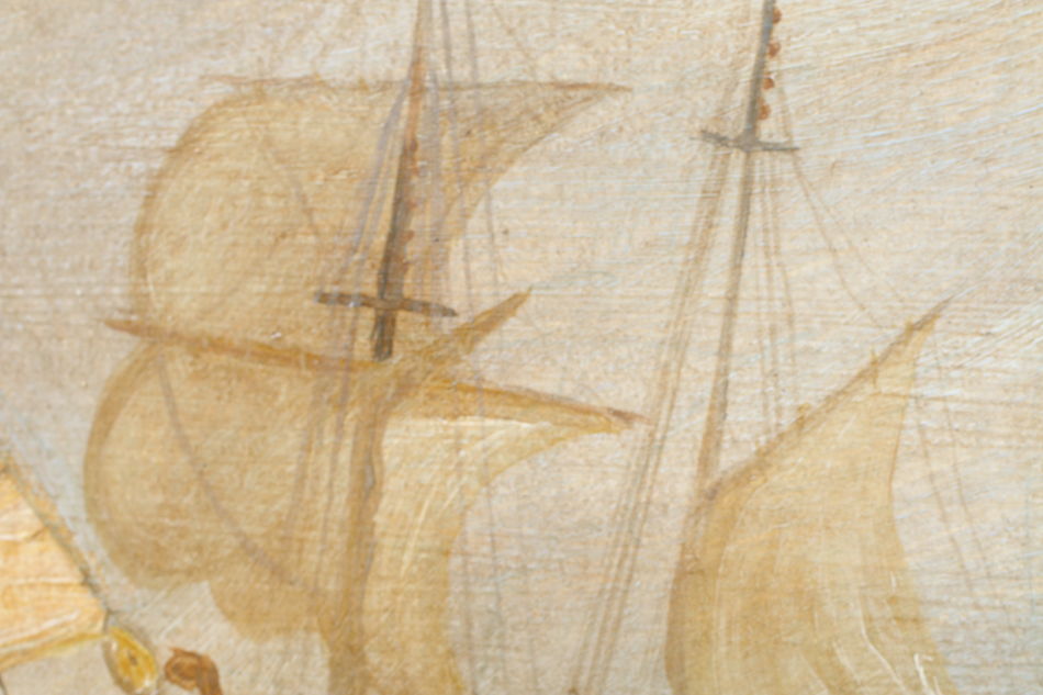 Shipping off Ramsgate / Oil Painting