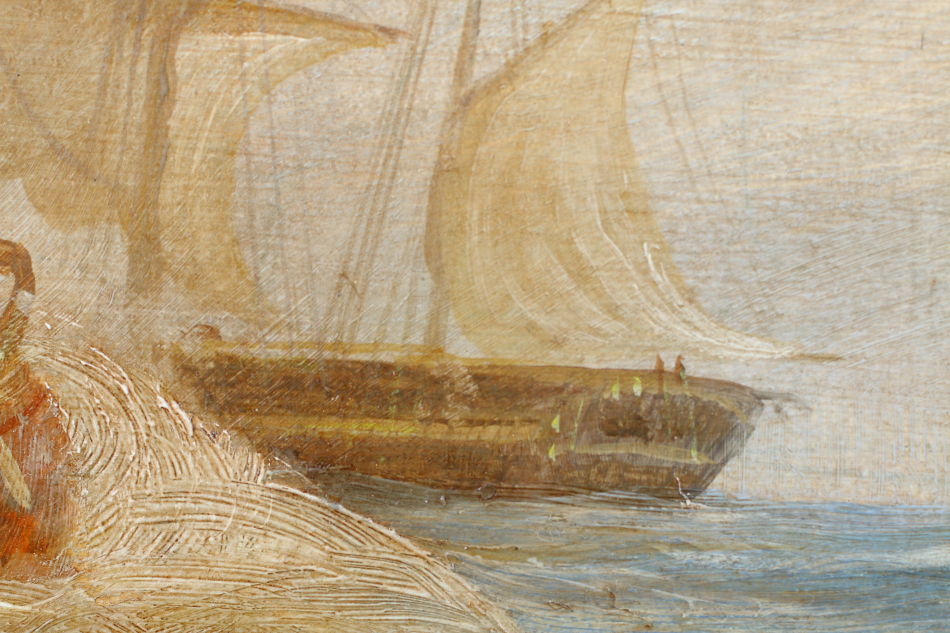 Shipping off Ramsgate / Oil Painting