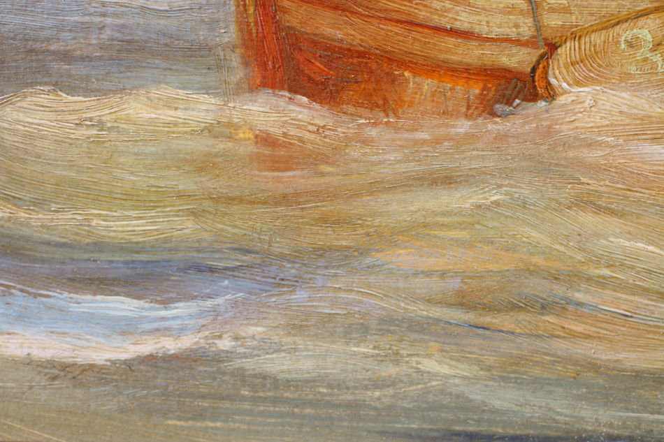 Shipping off Ramsgate / Oil Painting