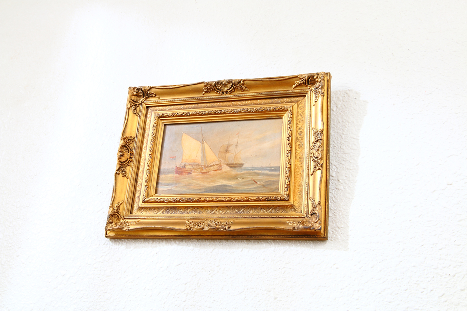 Shipping off Ramsgate / Oil Painting