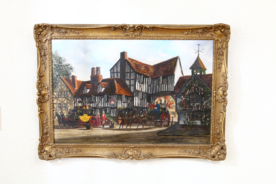 The Old Tavern / Oil Painting