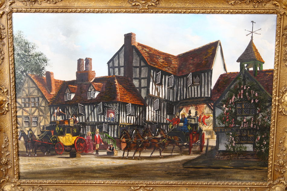 The Old Tavern / Oil Painting