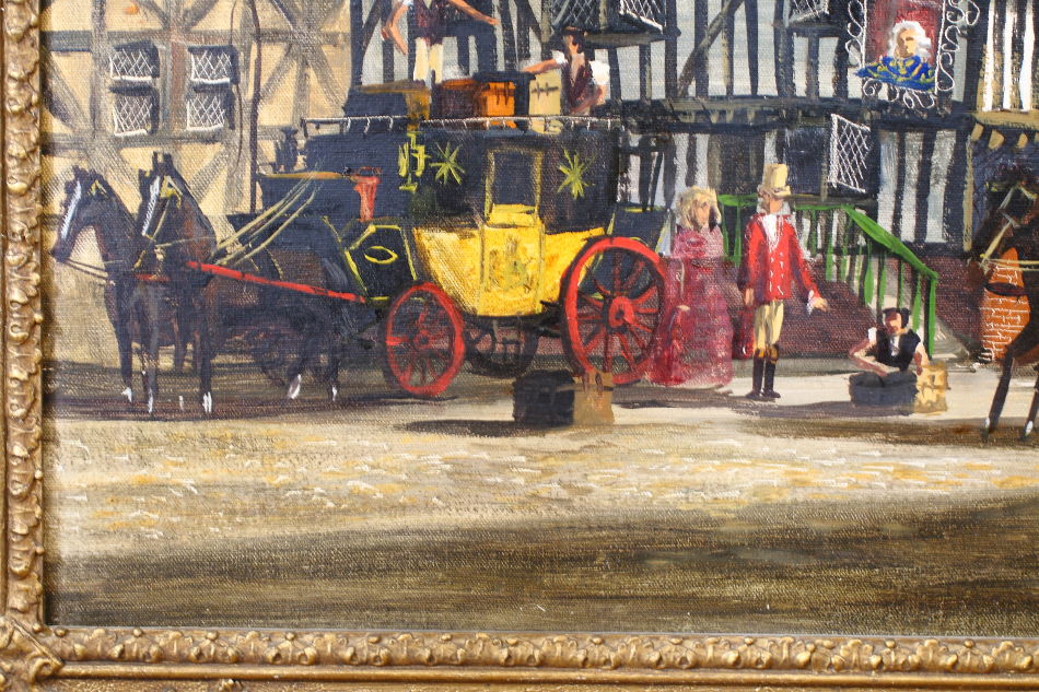The Old Tavern / Oil Painting
