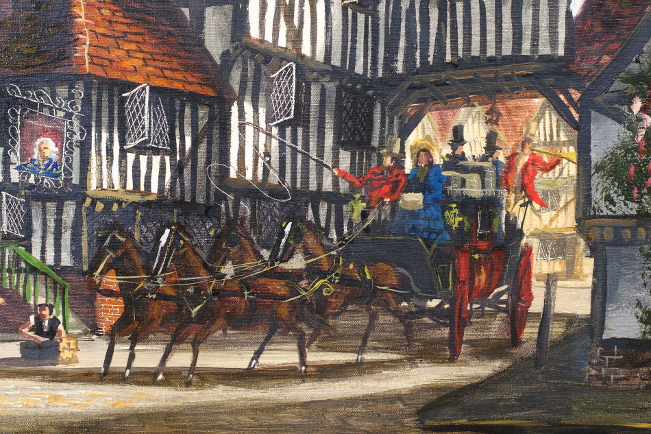The Old Tavern / Oil Painting