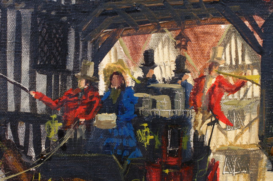 The Old Tavern / Oil Painting