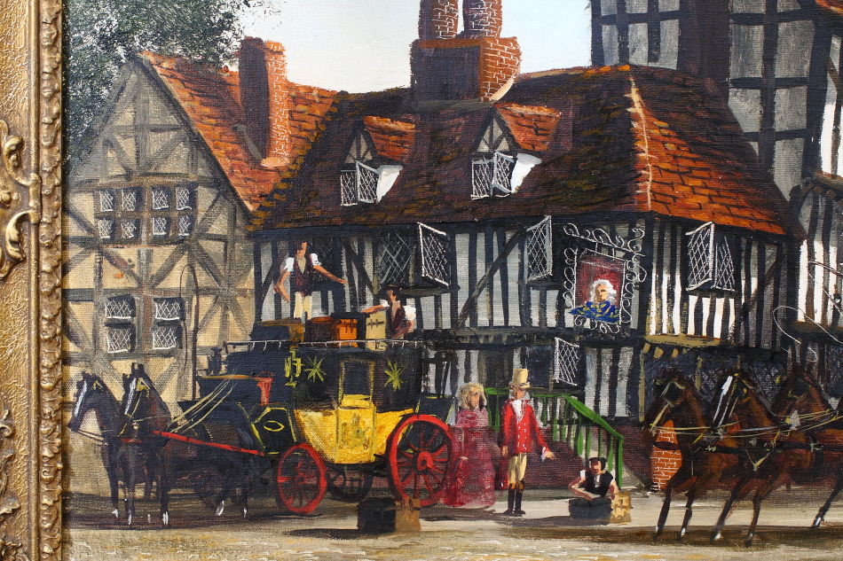 The Old Tavern / Oil Painting