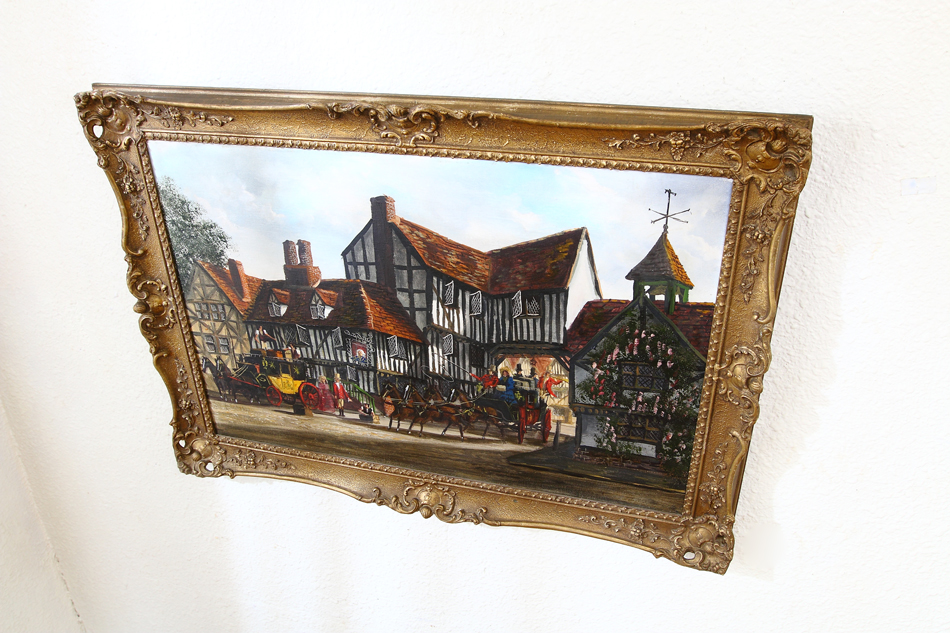 The Old Tavern / Oil Painting