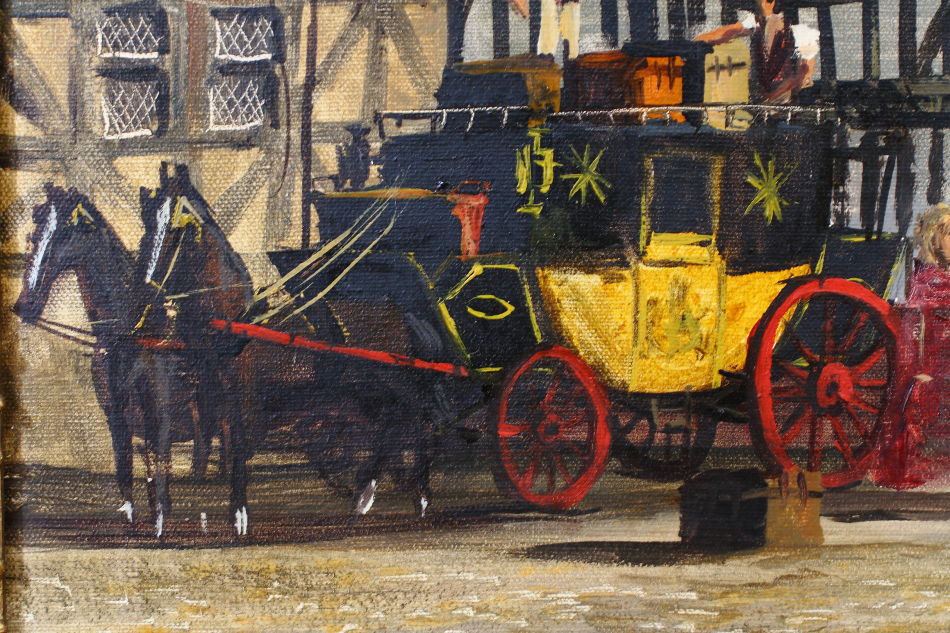 The Old Tavern / Oil Painting