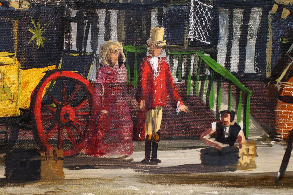 The Old Tavern / Oil Painting
