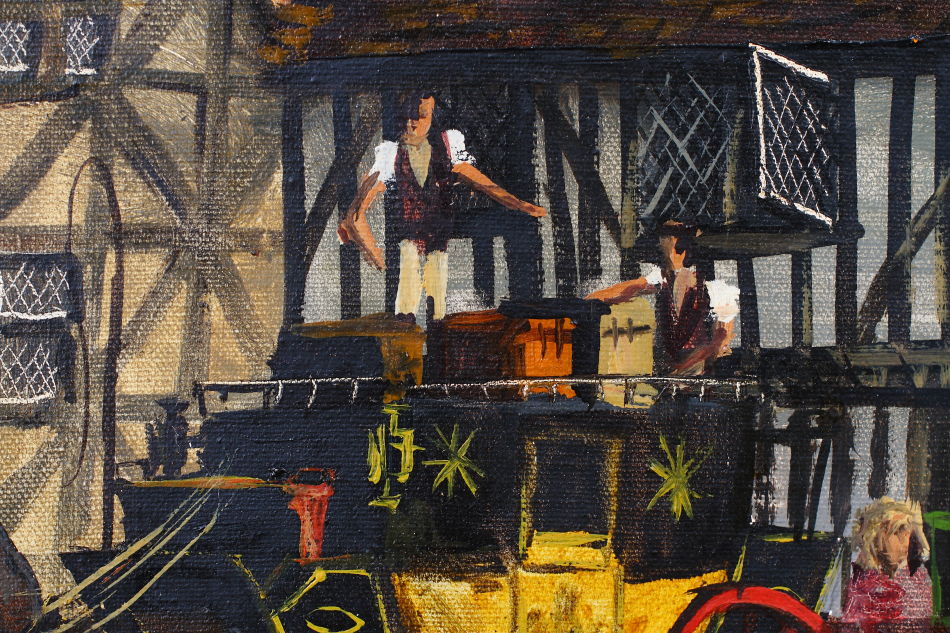 The Old Tavern / Oil Painting