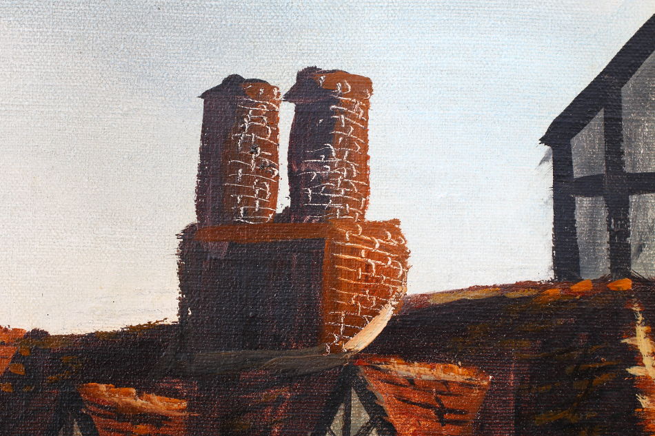 The Old Tavern / Oil Painting