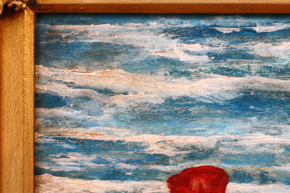 Figures on a Beach / Oil Painting