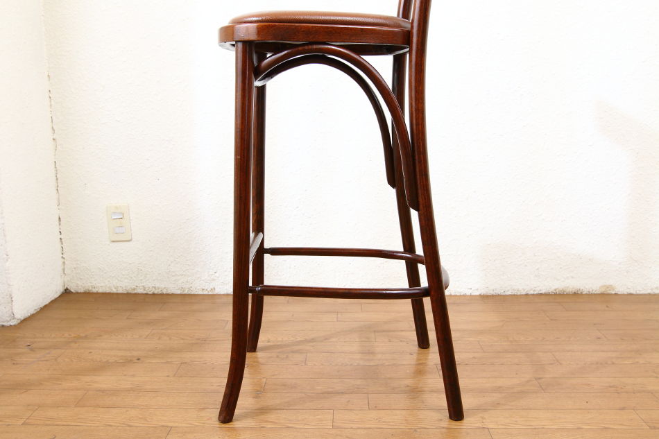 【ハイスツール】FMG　ポーランド　カウンターチェア　バースツール　木製　曲木椅子