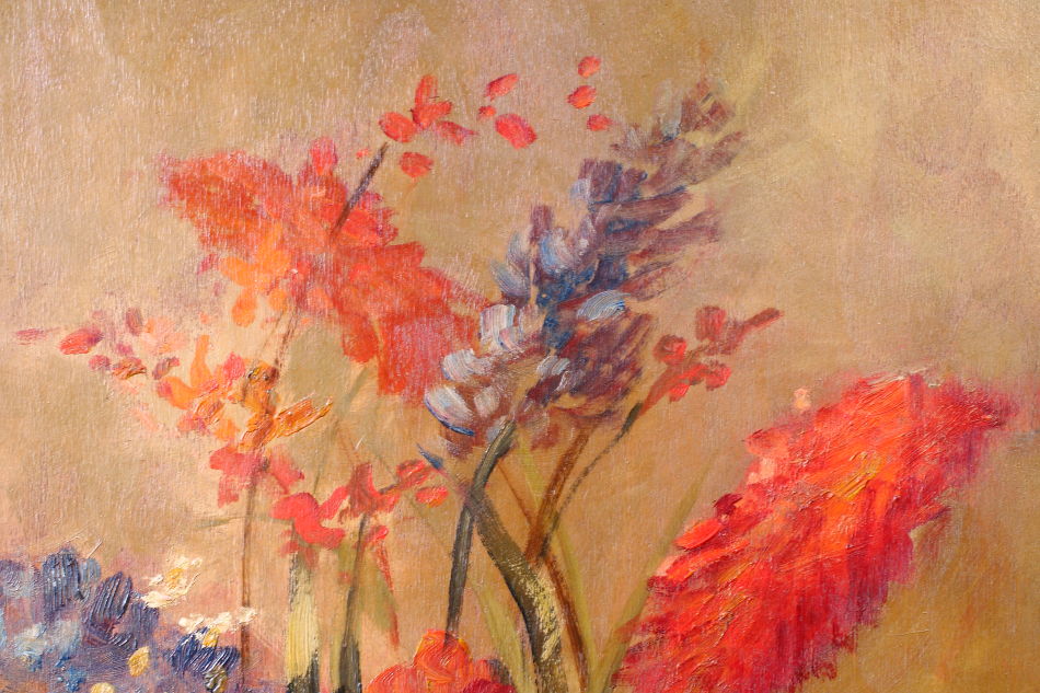 PANSIES / Oil Painting