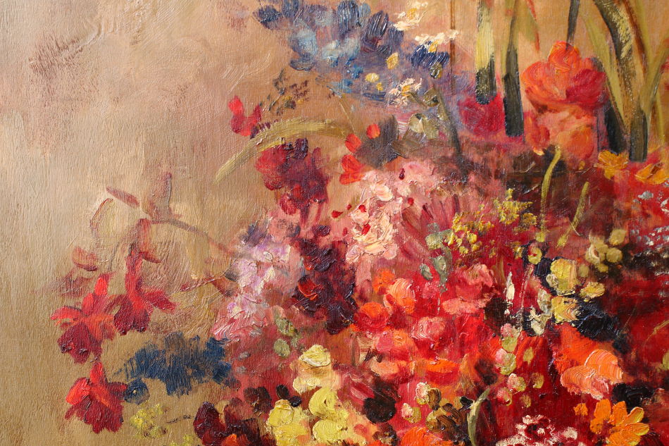 PANSIES / Oil Painting