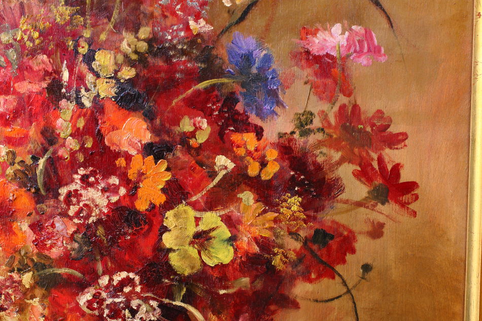 PANSIES / Oil Painting