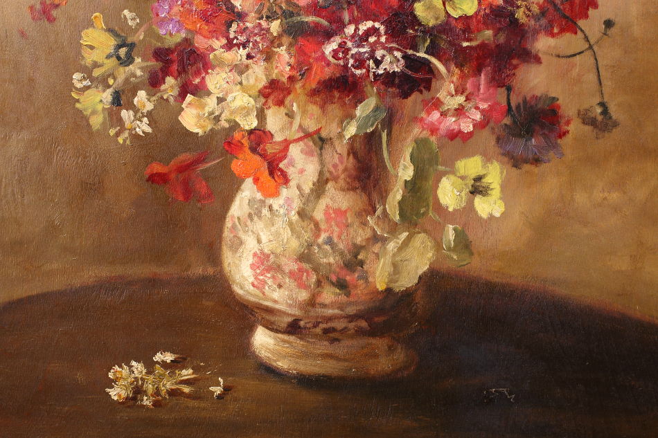 PANSIES / Oil Painting