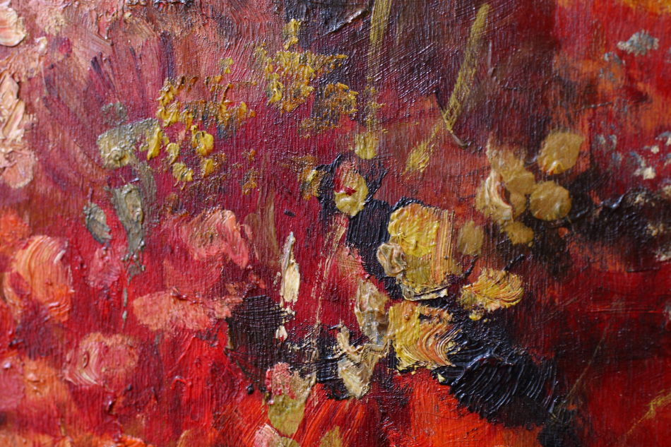 PANSIES / Oil Painting