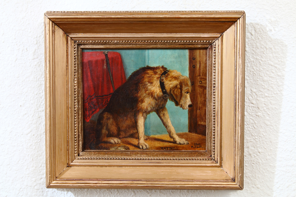 Waiting for his master 's tread / Oil Painting