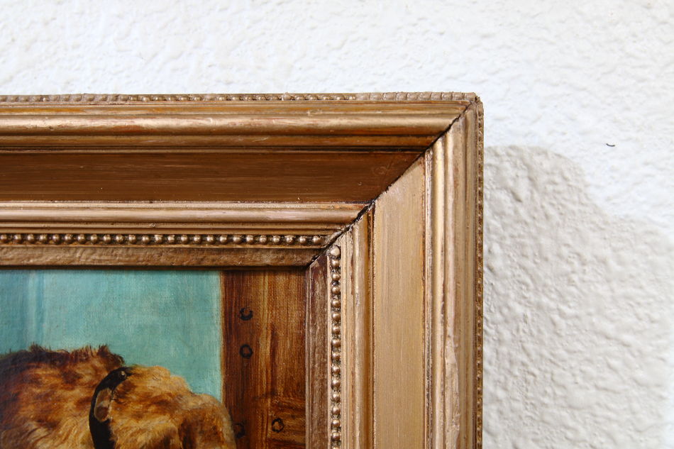 Waiting for his master 's tread / Oil Painting