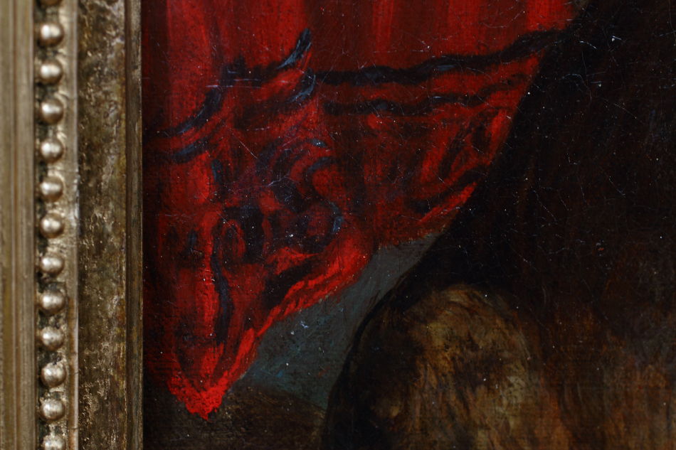 Waiting for his master 's tread / Oil Painting