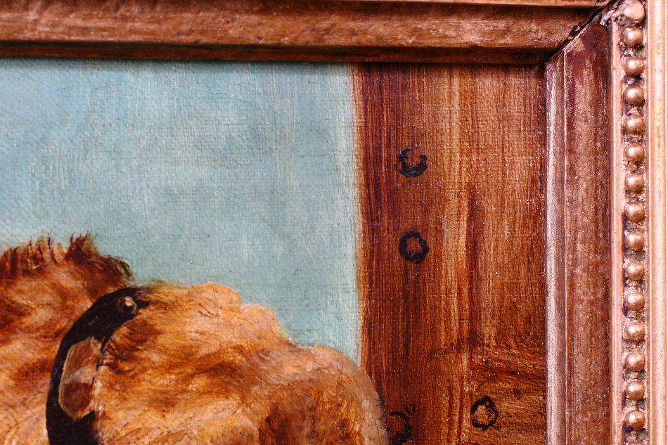 Waiting for his master 's tread / Oil Painting