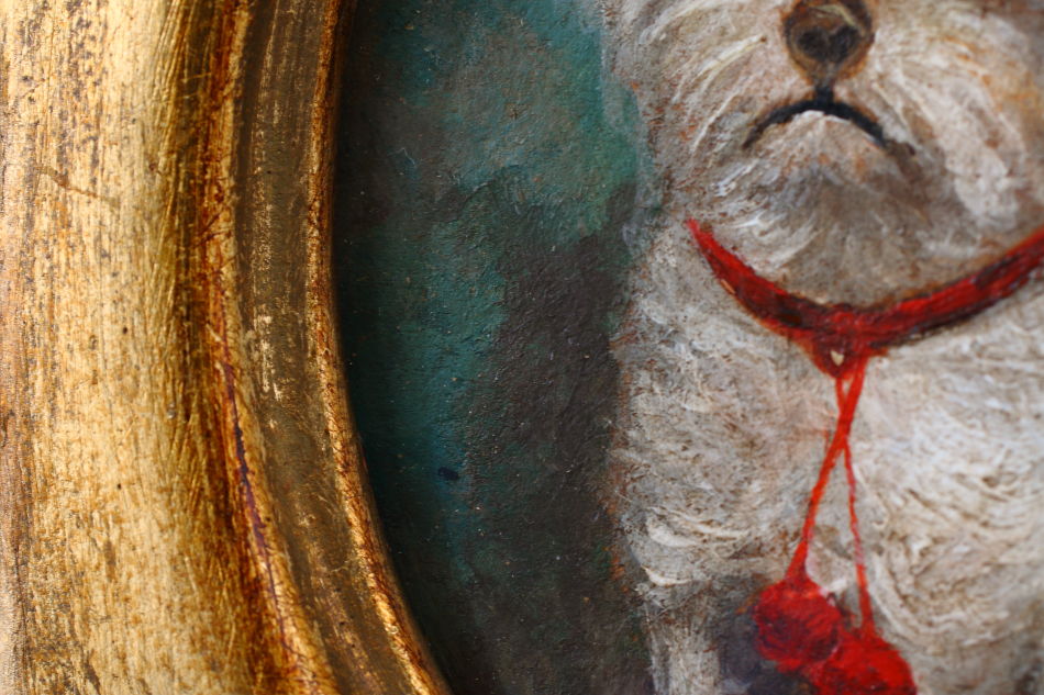 Portrait of a Maltese Terrier / Oil Painting