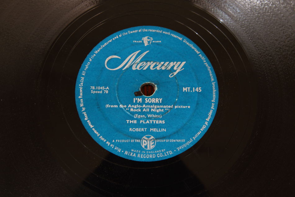 SPレコード盤　10インチ25cm ～THE PLATTERS  ～