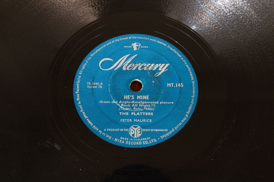 SPレコード盤　10インチ25cm ～THE PLATTERS  ～