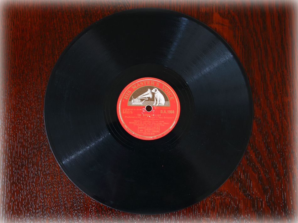 SPレコード盤　10インチ25cm ～MARIO LANZA  ～