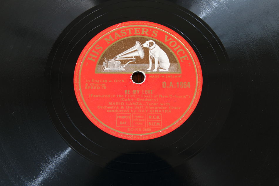 SPレコード盤　10インチ25cm ～MARIO LANZA  ～